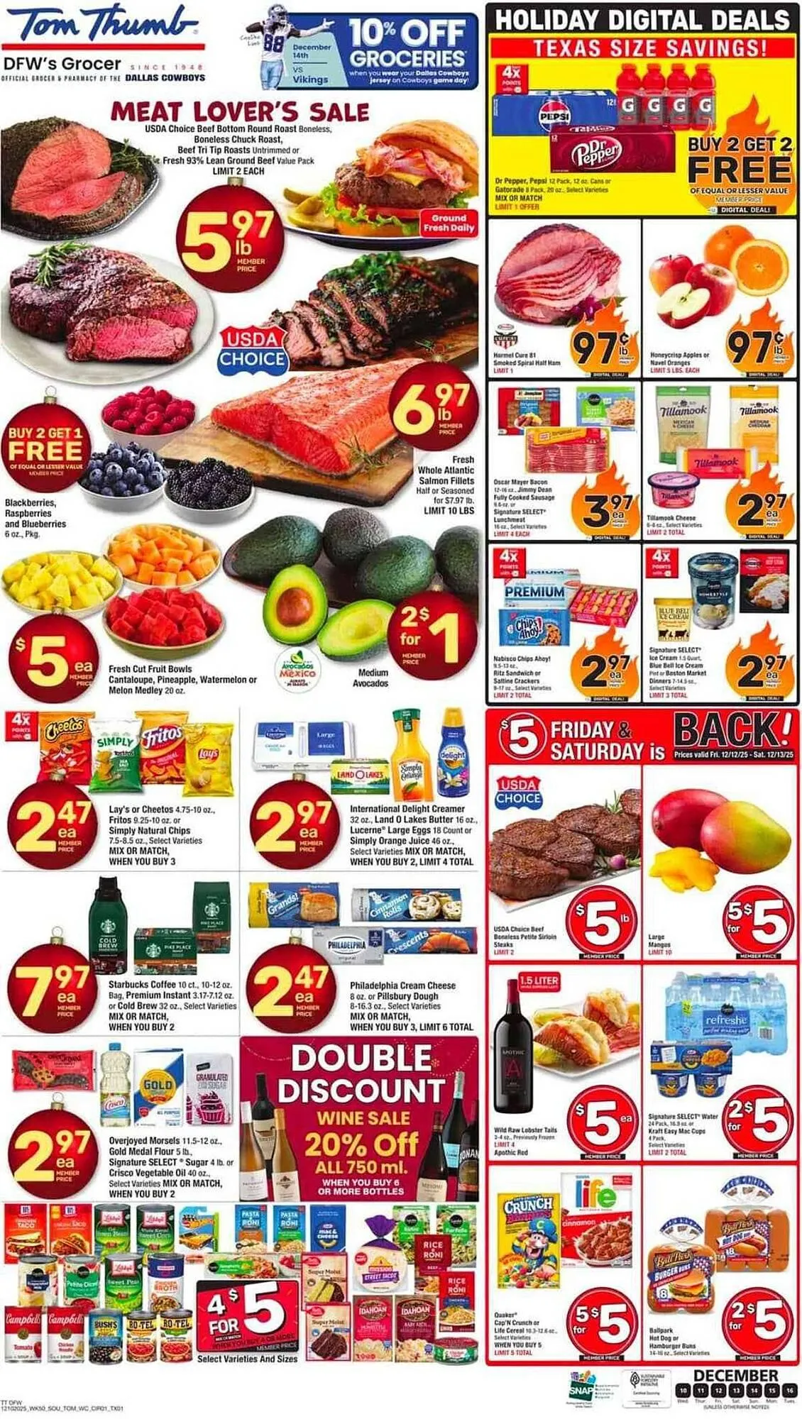 Weekly ad Tom Thumb weekly ad from December 10 to December 16 2025 - Page 1