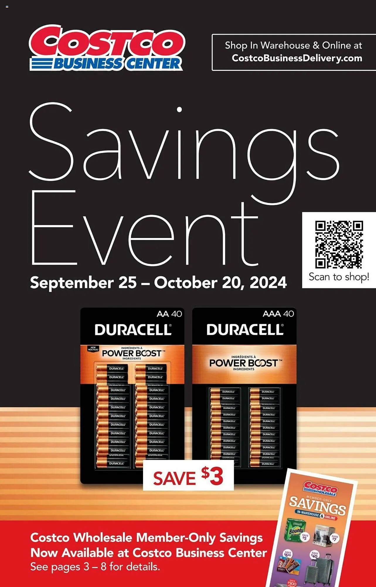 Weekly ad Costco Weekly Ad from September 25 to October 20 2024 - Page 1