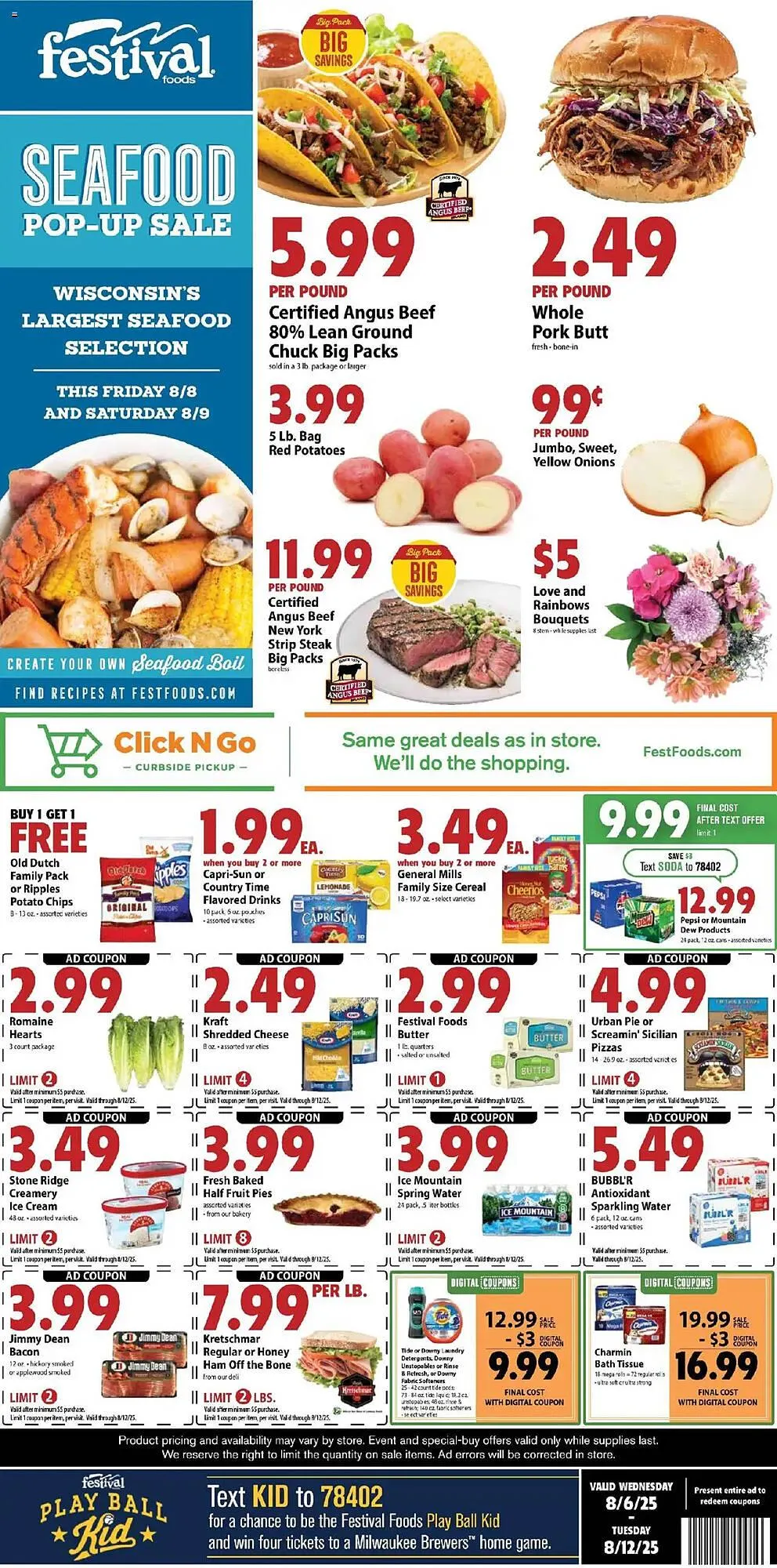 Weekly ad Festival Foods Weekly Ad from August 6 to August 12 2025 - Page 1