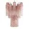 Italian Chandelier in Pink Murano Glass, 1980s