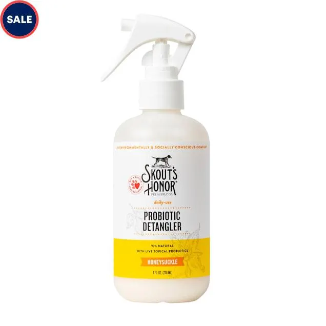 Skout's Honor Probiotic Daily Use Detangler Honeysuckle for Dogs, 8 fl. oz.