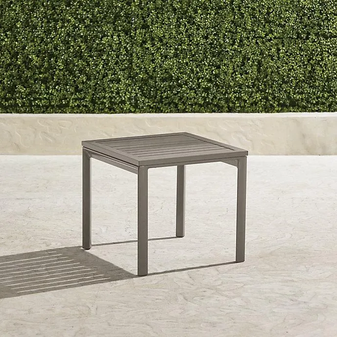 Frontgate Resort Collection™ Newport Side Table in Champagne Silver Finish