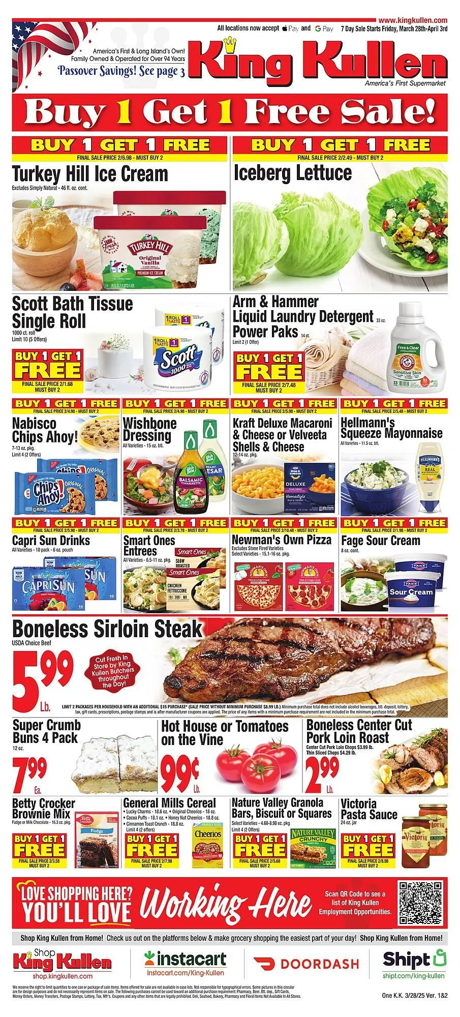 Weekly ad King Kullen Weekly Ad from March 28 to April 3 2025 - Page 1