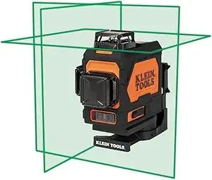 Klein Tools 93PLL Self-Leveling Laser Level with Bright Green 3x360-Degree Planes, Rechargeable Battery, Magnetic Mount