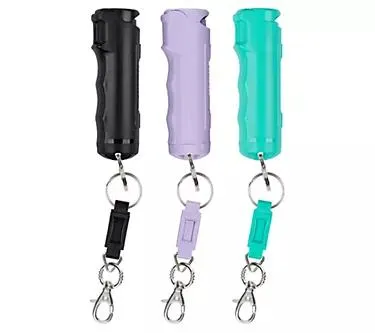 Sabre Set of 3 Pepper Gels w/Quick Release Keychain