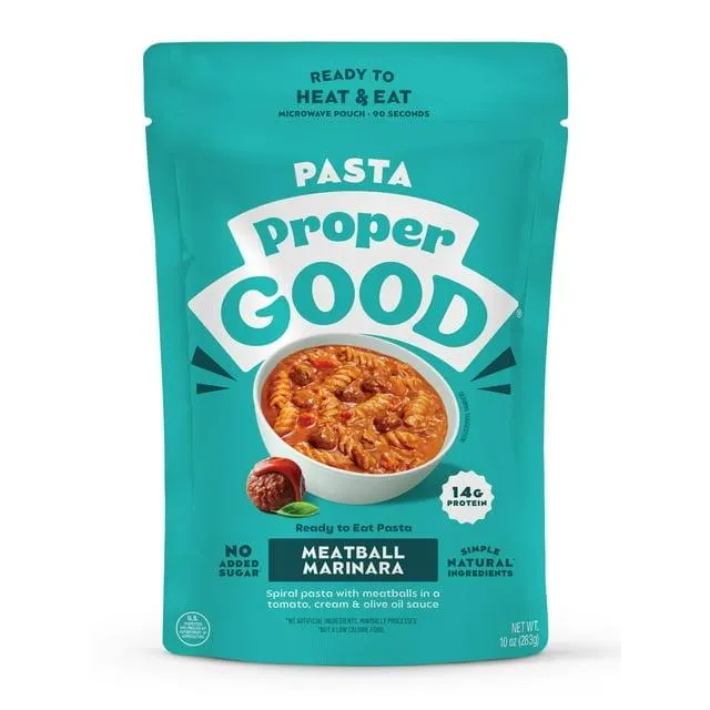 Proper Good Meatball Marinara Ready to Serve Meal, 10 oz, Shelf-Stable, 1 Pack