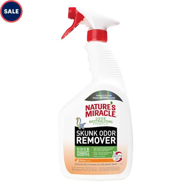 Nature's Miracle Skunk Odor Remover Citrus Scent for Dogs, 32 fl. oz.