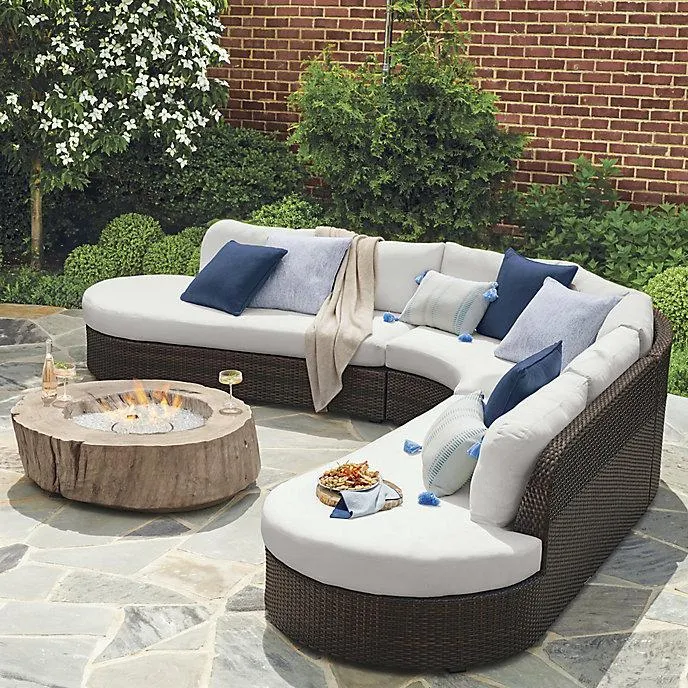 Palma Modular Seating Collection in Bronze Wicker