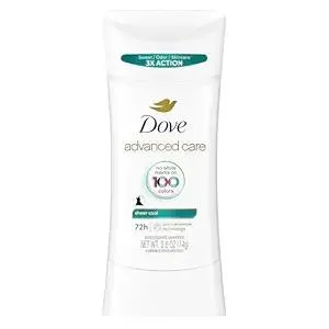Dove Advanced Care Antiperspirant Deodorant Stick Sheer Cool for Soft, Resilient Skin, with 72-Hour Sweat & Odor Protection, 2.6 oz