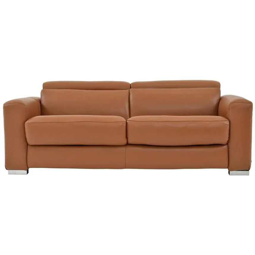 Bay Harbor Tan Leather Sleeper