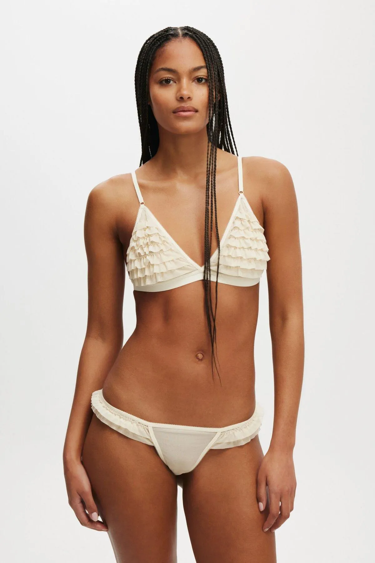 Rara Ruffle Triangle Bralette