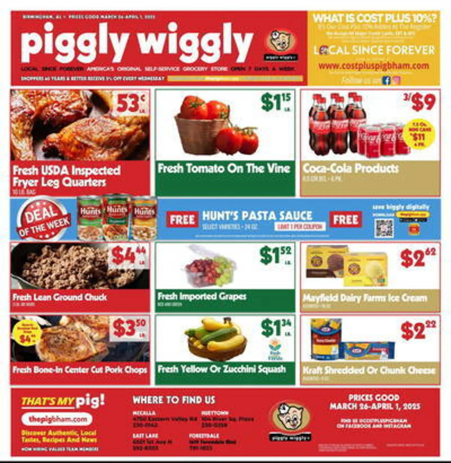 Catálogo de Piggly Wiggly Weekly Ad 26 de marzo al 1 de abril 2025 - Página 1