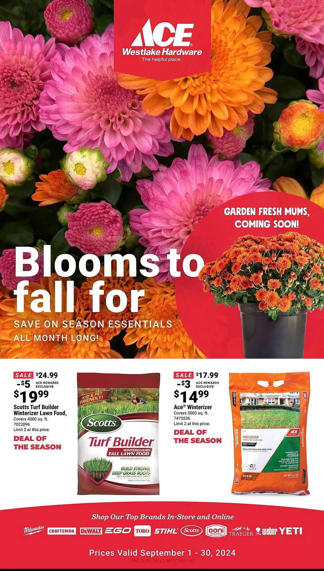 Weekly ad Ace Hardware Weekly Ad from September 1 to September 30 2024 - Page 1
