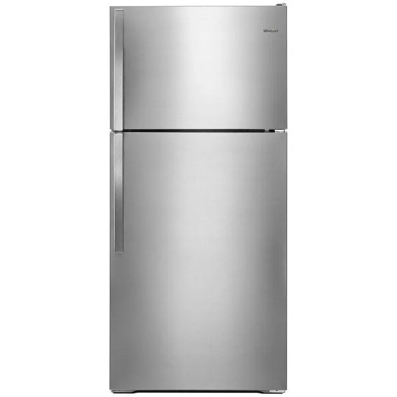 Whirlpool 28 in. 14.3 cu. ft. Top Freezer Refrigerator - Monochromatic Stainless Steel