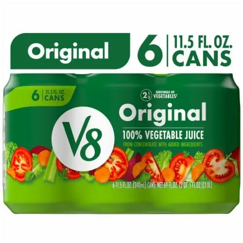 V8® Original 100% Vegetable Juice Cans
