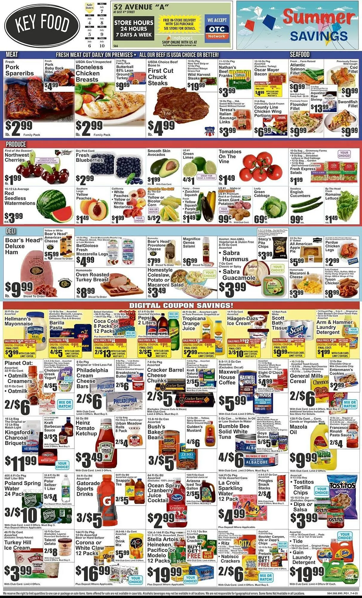 Weekly ad Key Food Weekly Ad from July 4 to July 10 2025 - Page 1