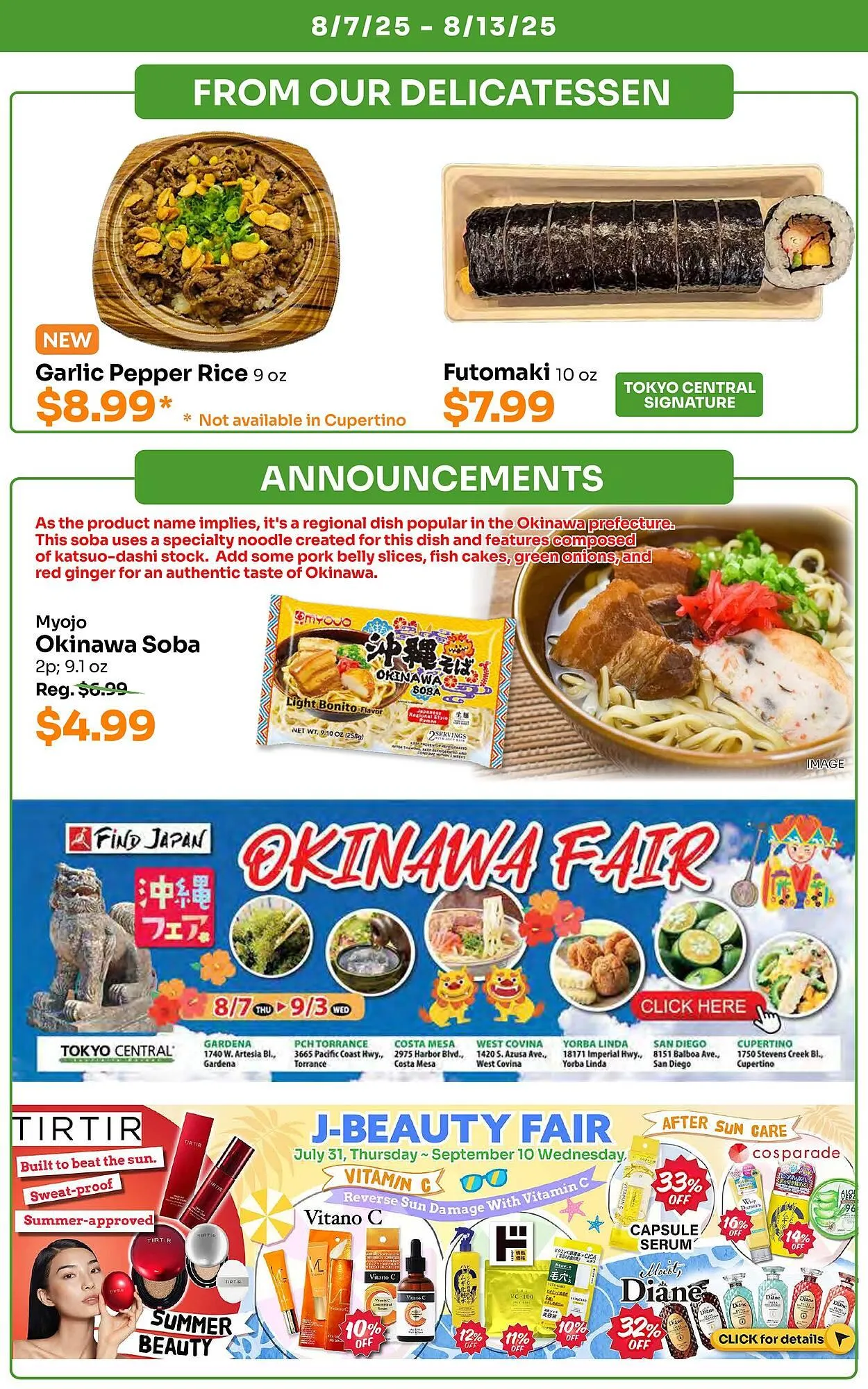 Weekly ad Tokyo Central Specialty Market Weekly Ad from August 7 to August 13 2025 - Page 6