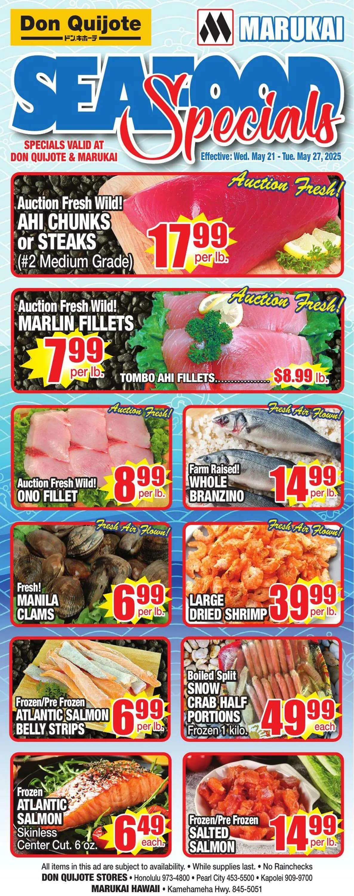 Weekly ad Don Quijote Hawaii from May 21 to May 27 2025 - Page 1