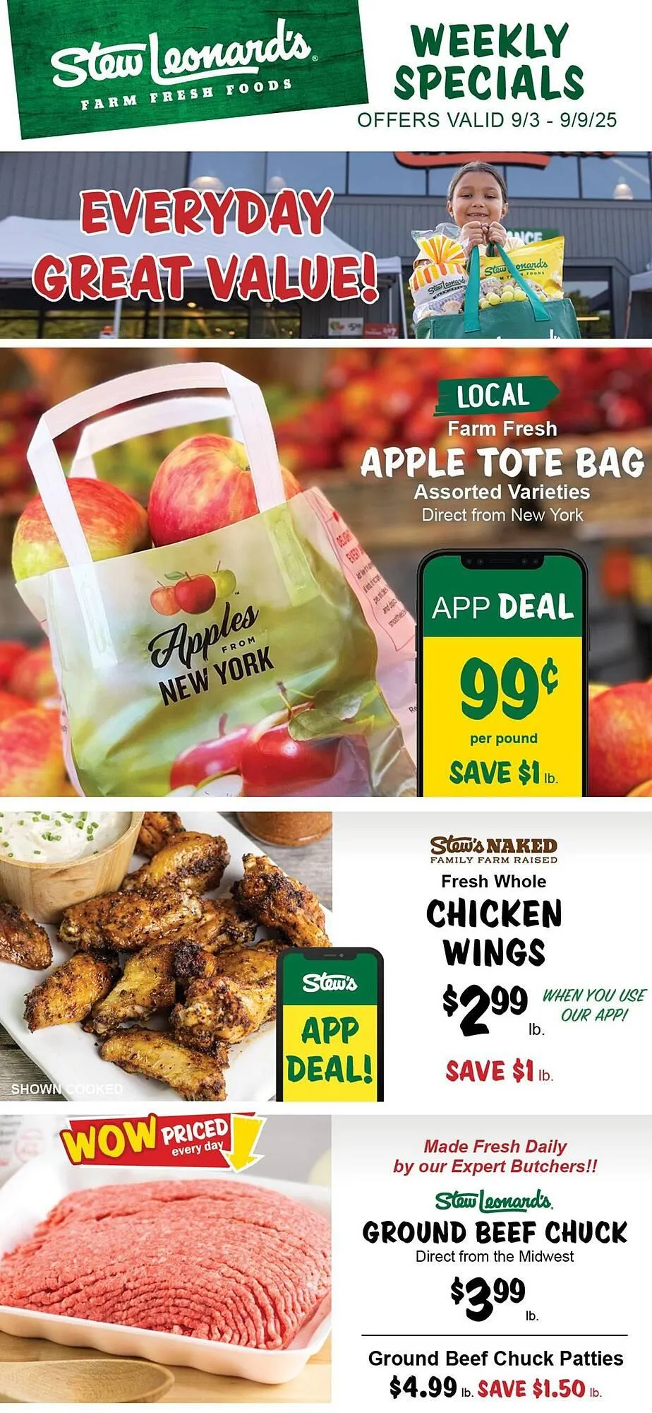 Weekly ad Stew Leonard's flyer from September 3 to September 9 2025 - Page 1