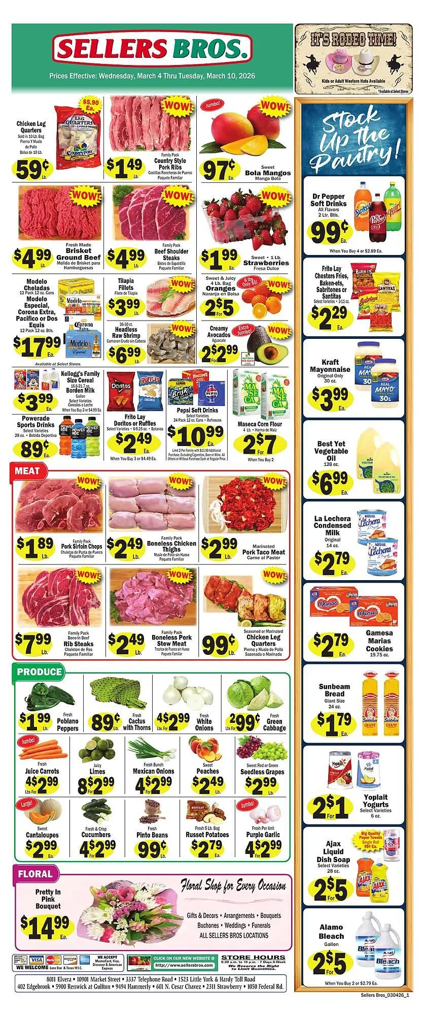 Weekly ad Sellers Bros weekly ad from March 4 to March 10 2026 - Page 1