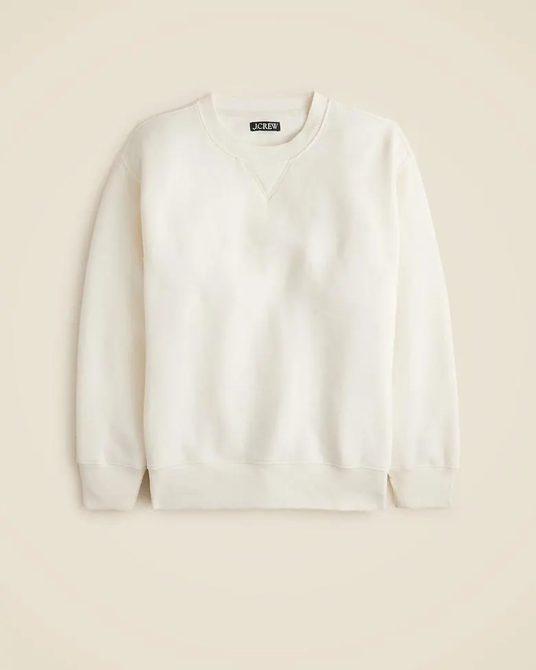 Heritage fleece oversized crewneck sweatshirt