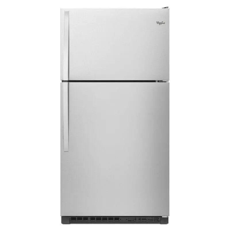 Whirlpool 33 in. 20.5 cu. ft. Top Freezer Refrigerator - Monochromatic Stainless Steel