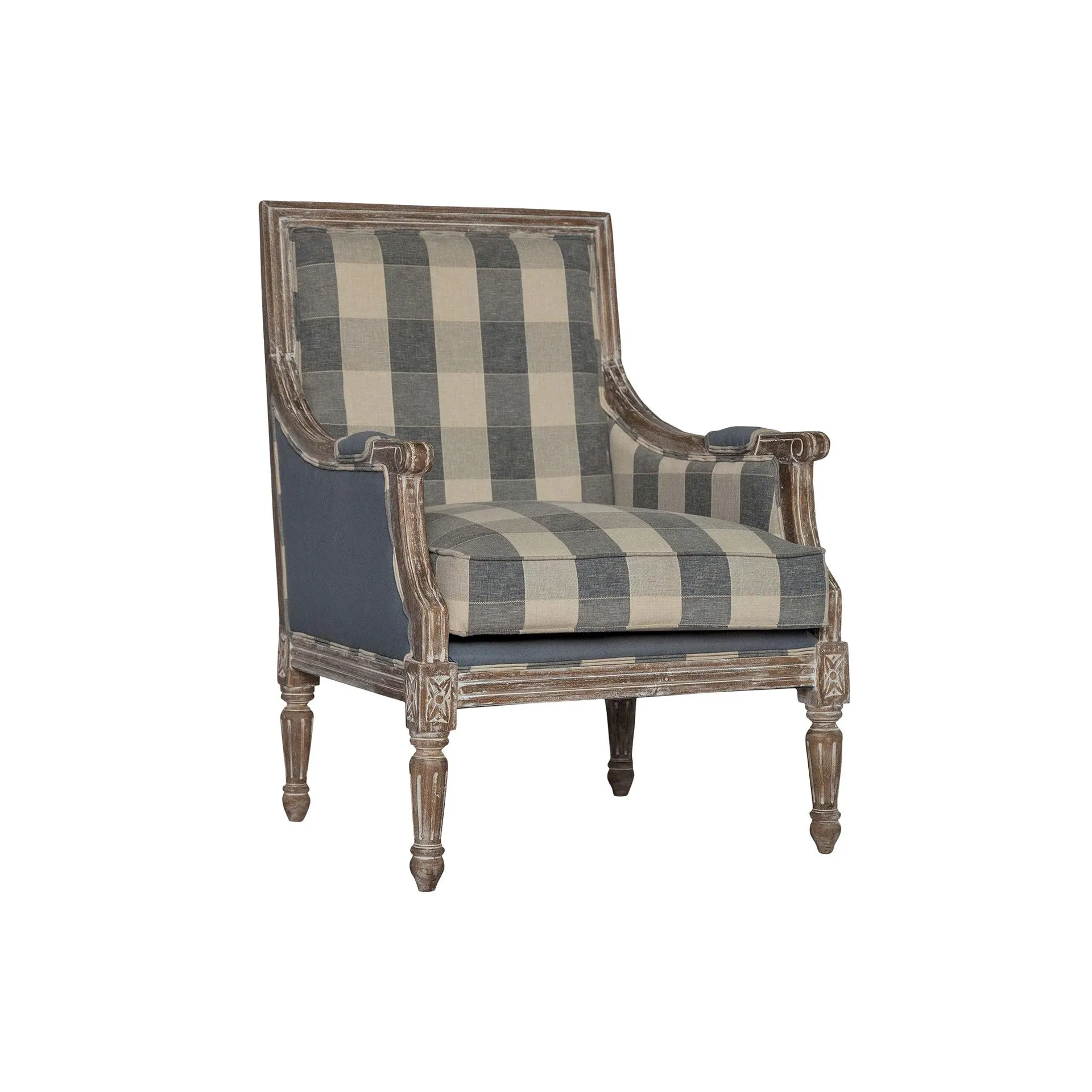 Bastille Checkered Accent Chair