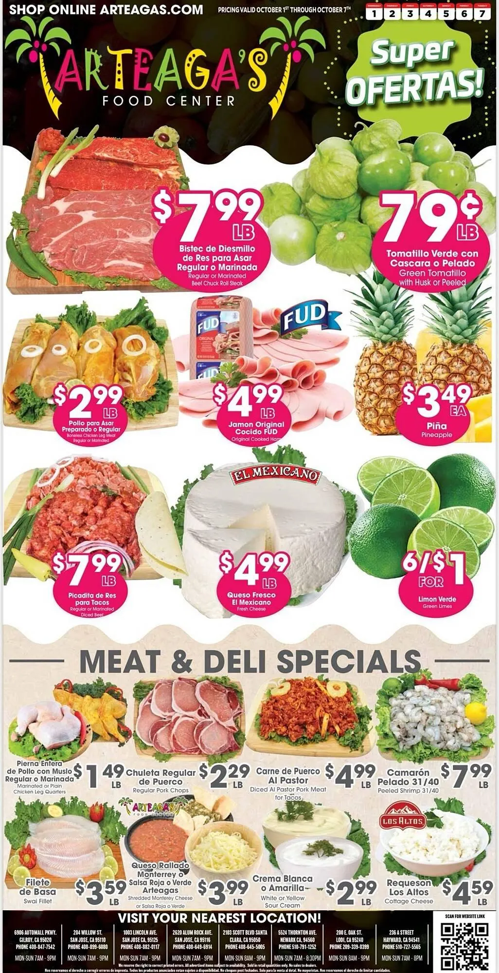 Weekly ad Arteagas Food Center weekly ad from October 1 to October 7 2025 - Page 1