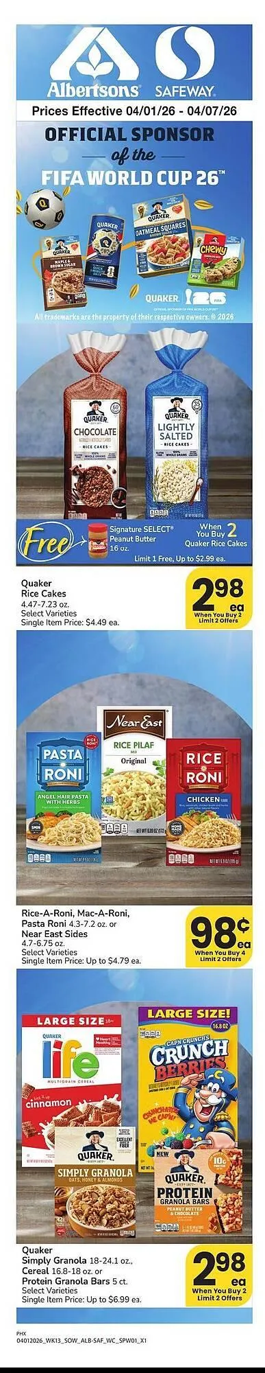 Weekly promotion Safeway weekly ad spanning from April 1 to April 7 2026 - Page 1 for Catalogue 365