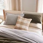 Flannel Herringbone Duvet Cover & Shams
