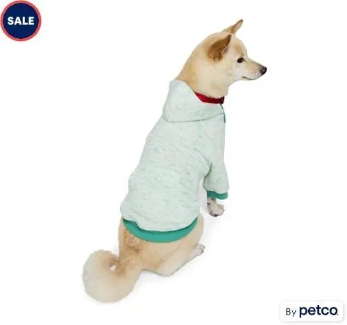 YOULY Space-Dye Hoodie for Dogs & Cats, X-Small, Teal
