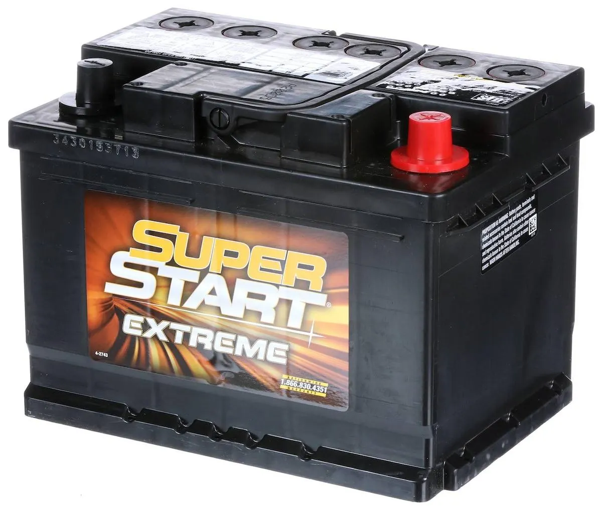 Super Start Extreme Standard Flooded Top Post Battery Group Size 90 T5 - 90EXT