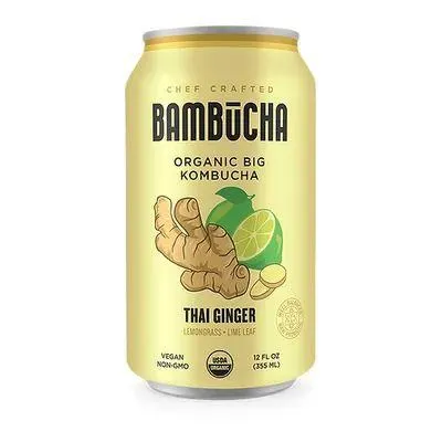 Bambucha Thai Ginger Organic Big Kombucha