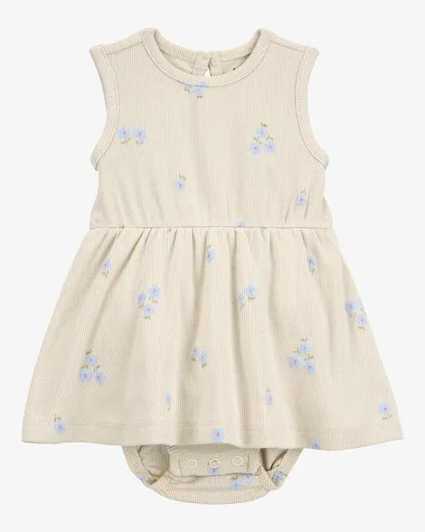 Baby Floral Sunsuit - Ivory