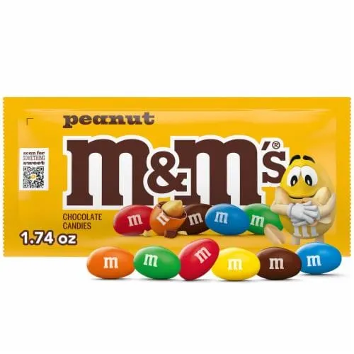 M&M'S Peanut Milk Chocolate Candy Pouch