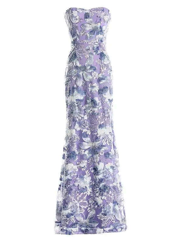 Sheridan Sequined Strapless Mermaid Gown