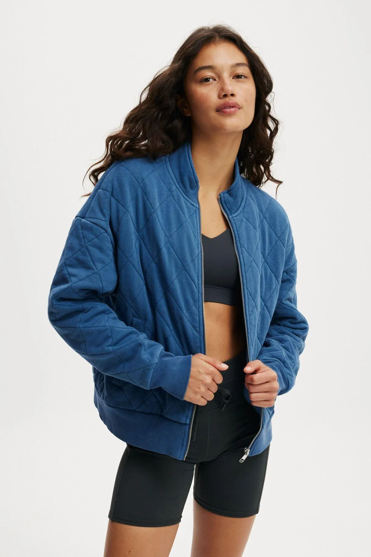 Active Quilted Zip Through