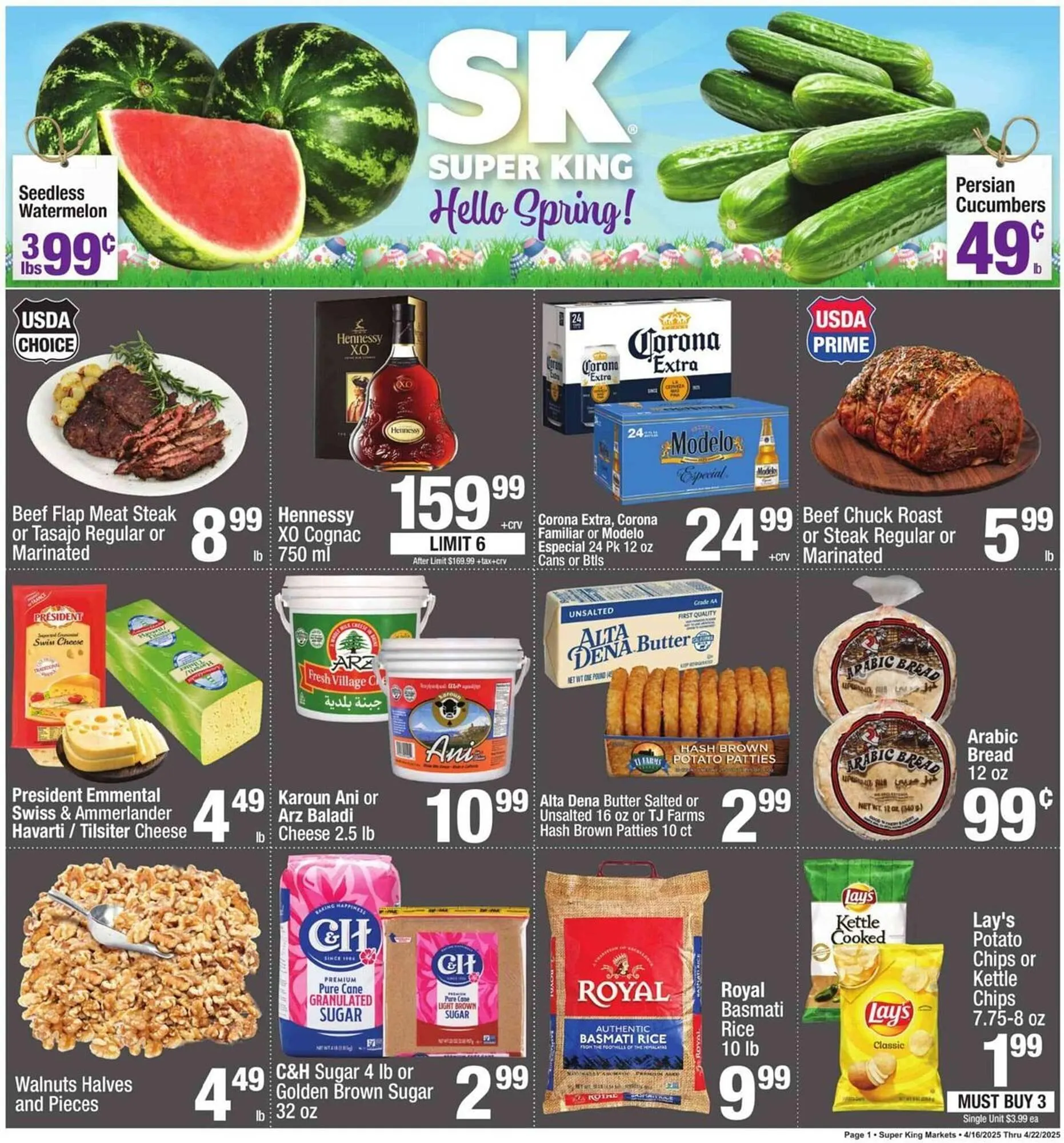 Weekly ad Super King Markets Weekly Ad from April 17 to April 22 2025 - Page 1