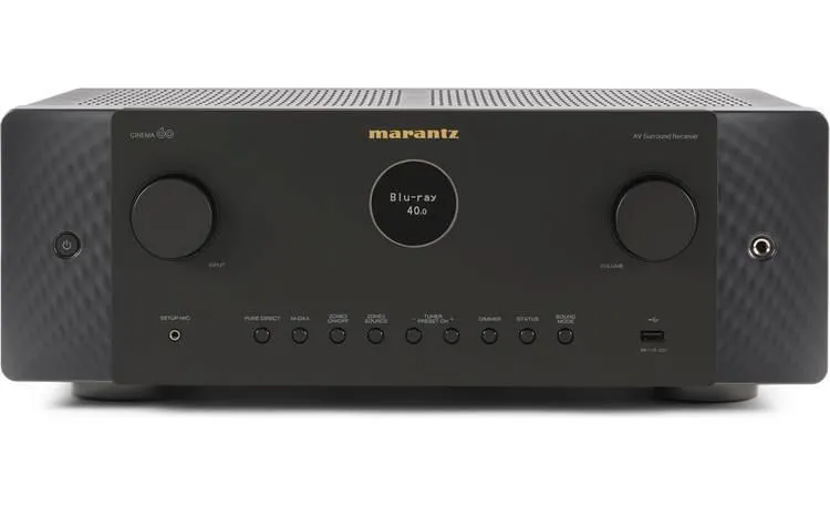 Marantz Cinema 60 7.2-channel home theater receiver with Dolby Atmos®, Bluetooth®, Apple AirPlay® 2, and Amazon Alexa compatibility