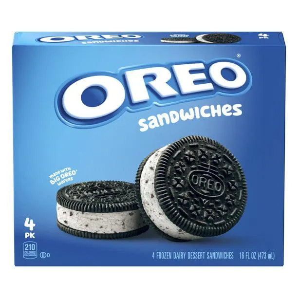 OREO Frozen Dairy Dessert Sandwiches, 4 Count