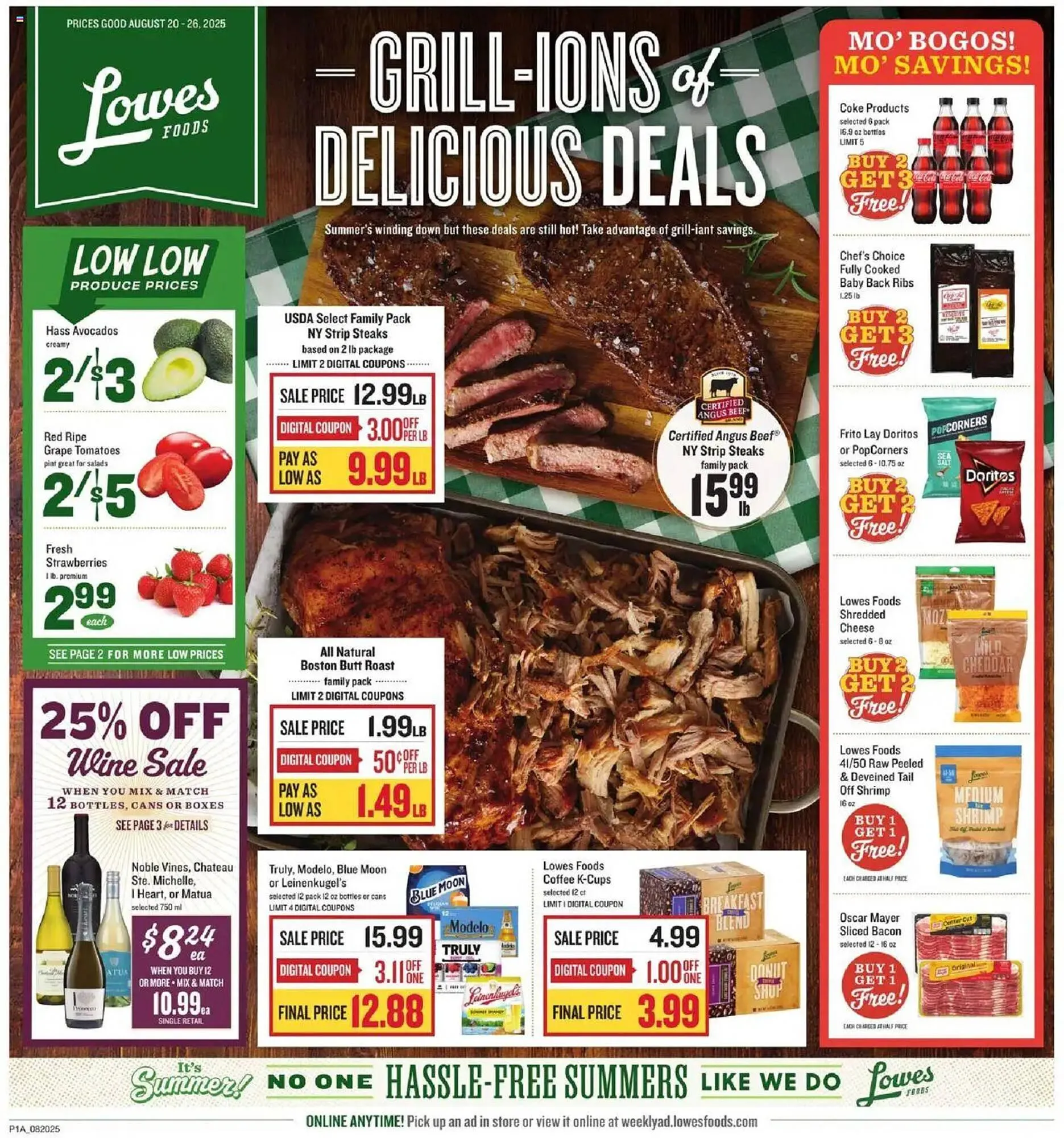 Weekly ad Lowes Foods Weekly Ad from August 20 to August 27 2025 - Page 1