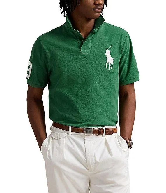 Classic Fit Big Signature Pony Mesh Short Sleeve Polo Shirt