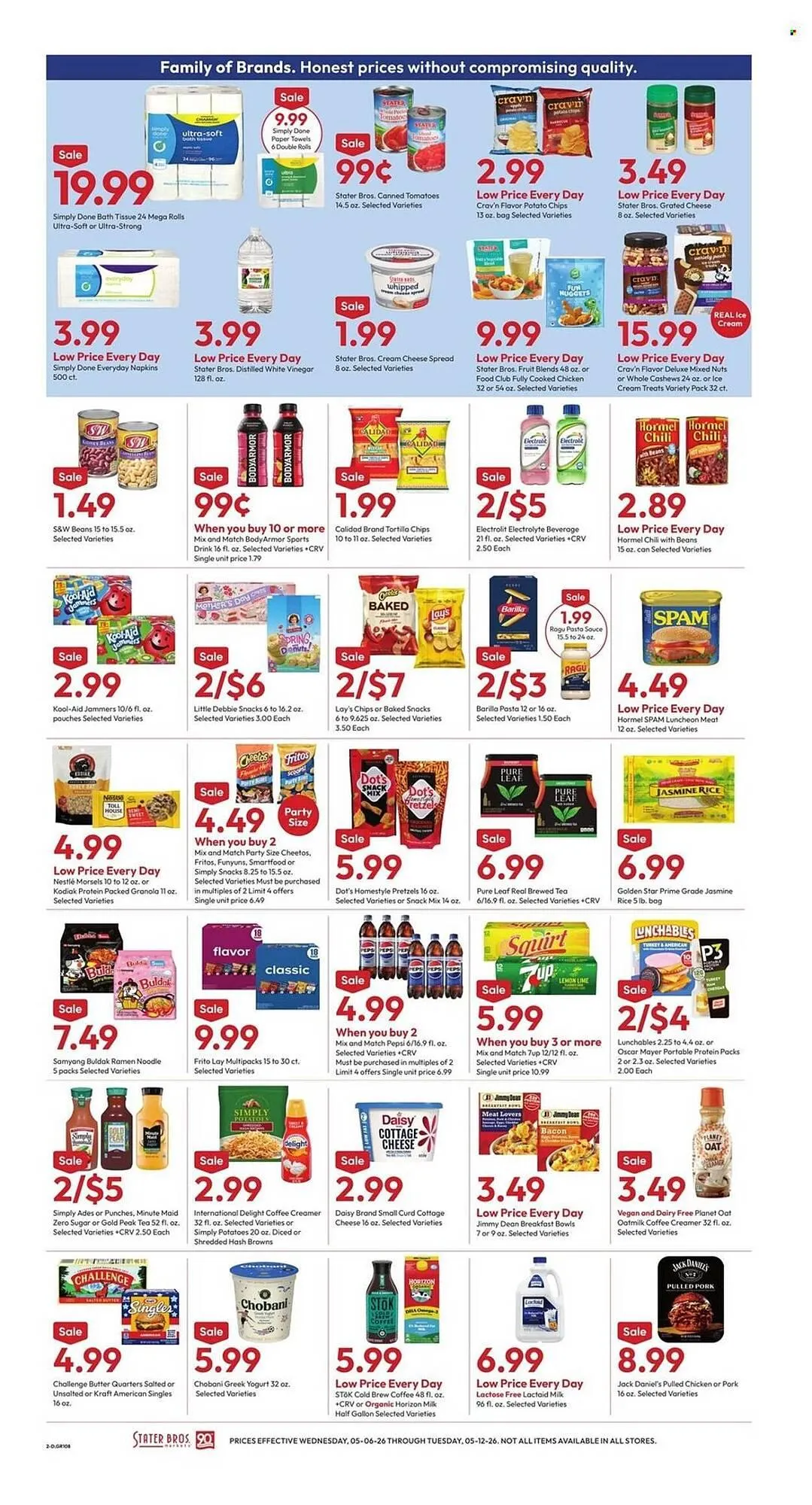 Weekly promotion Stater Bros weekly ad spanning from May 6 to May 12 2026 - Page 2 for Catalogue 365