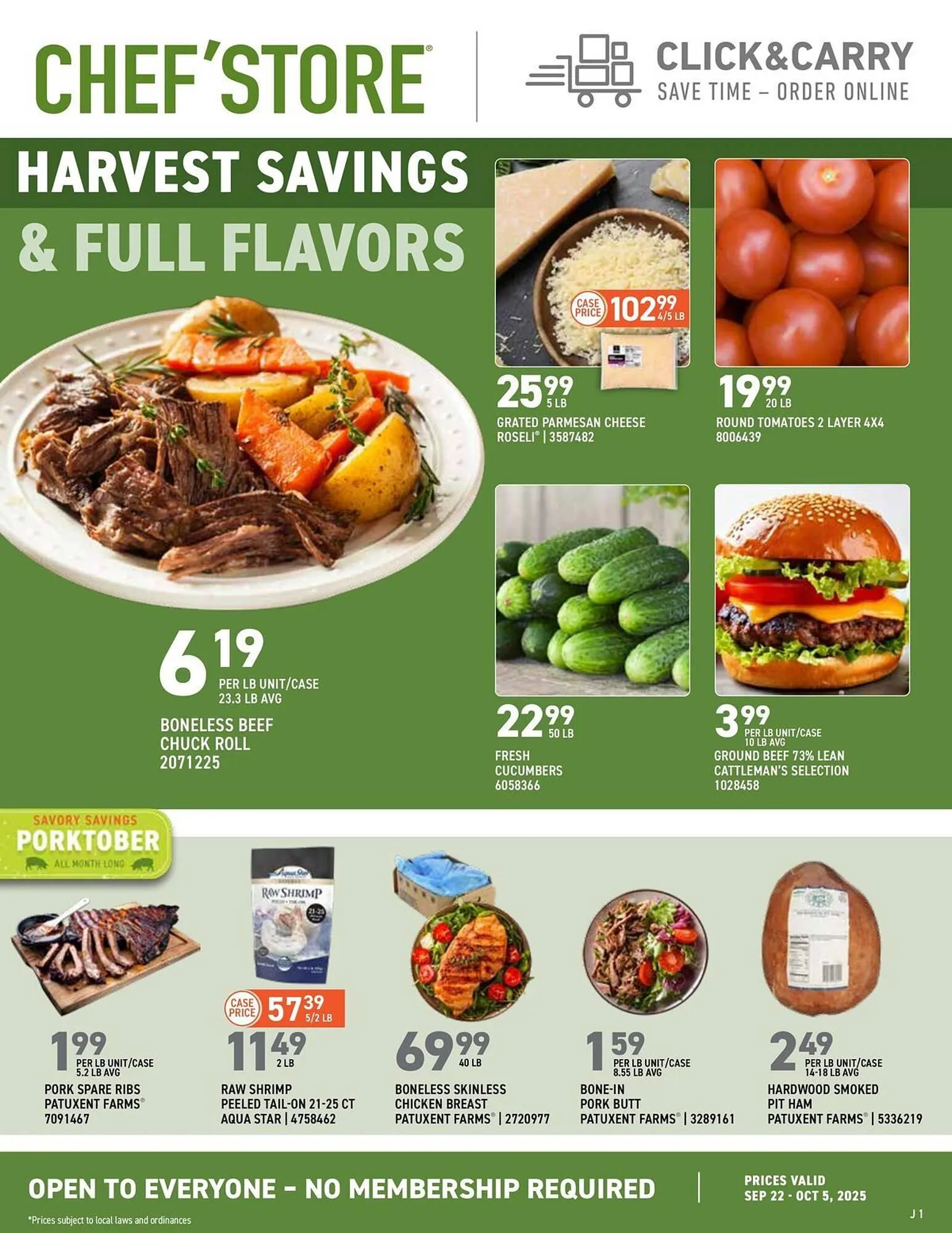Weekly ad US Foods Chef's Store weekly ad from September 22 to October 5 2025 - Page 1