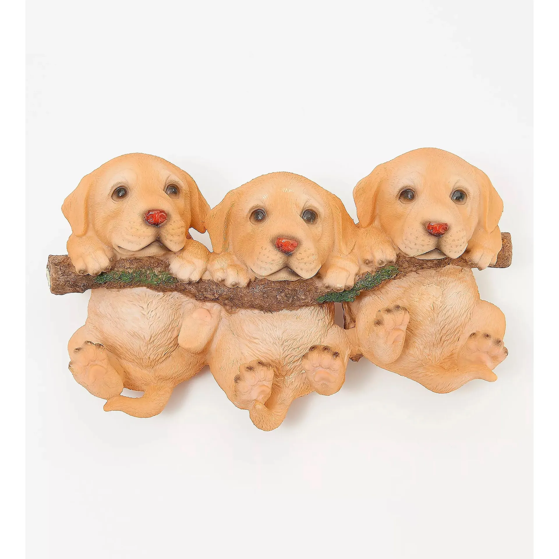 3 Puppies Hanging from a Branch Wall Décor