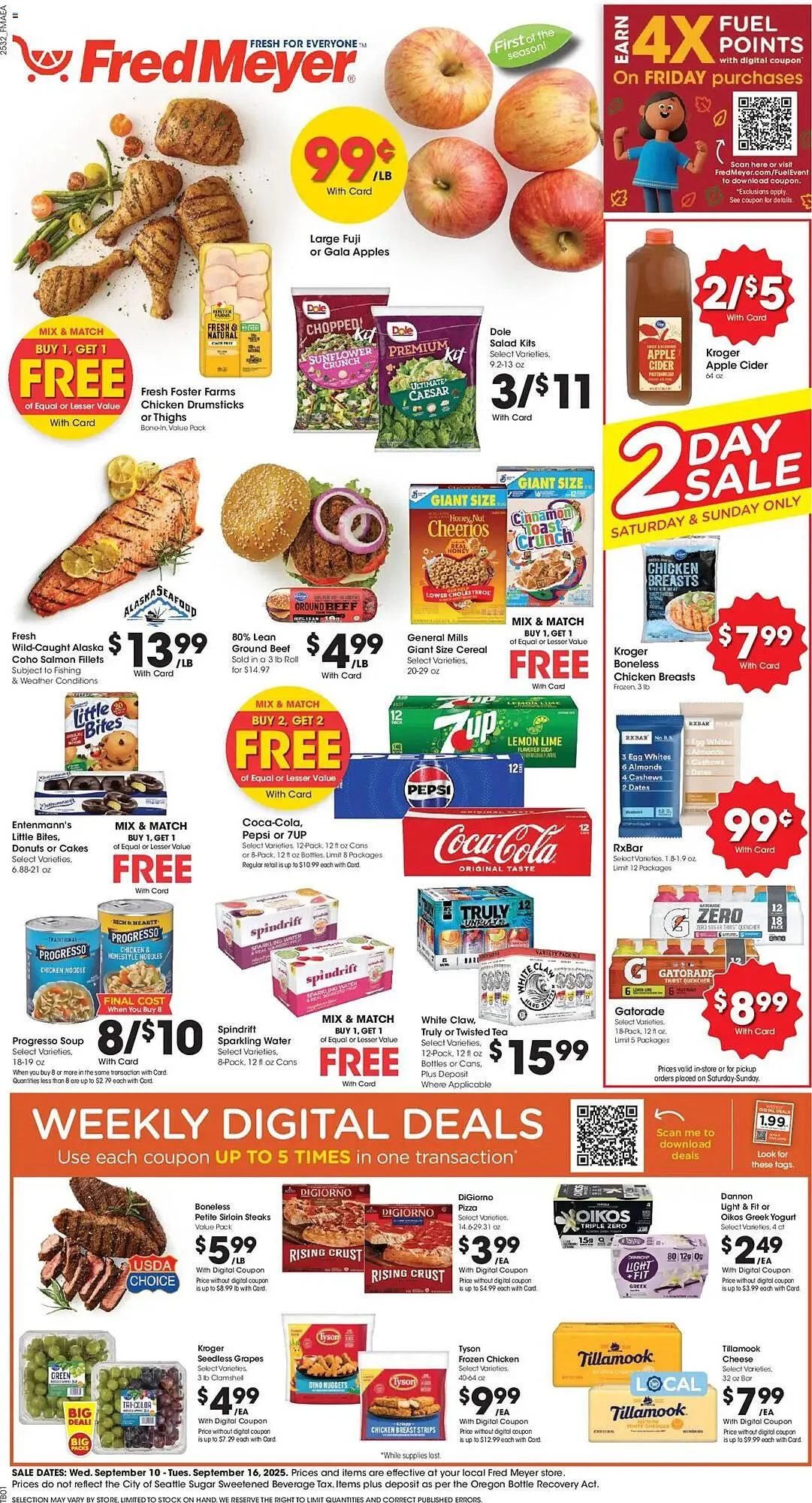 Weekly ad Fred Meyer weekly ad from September 10 to September 17 2025 - Page 1