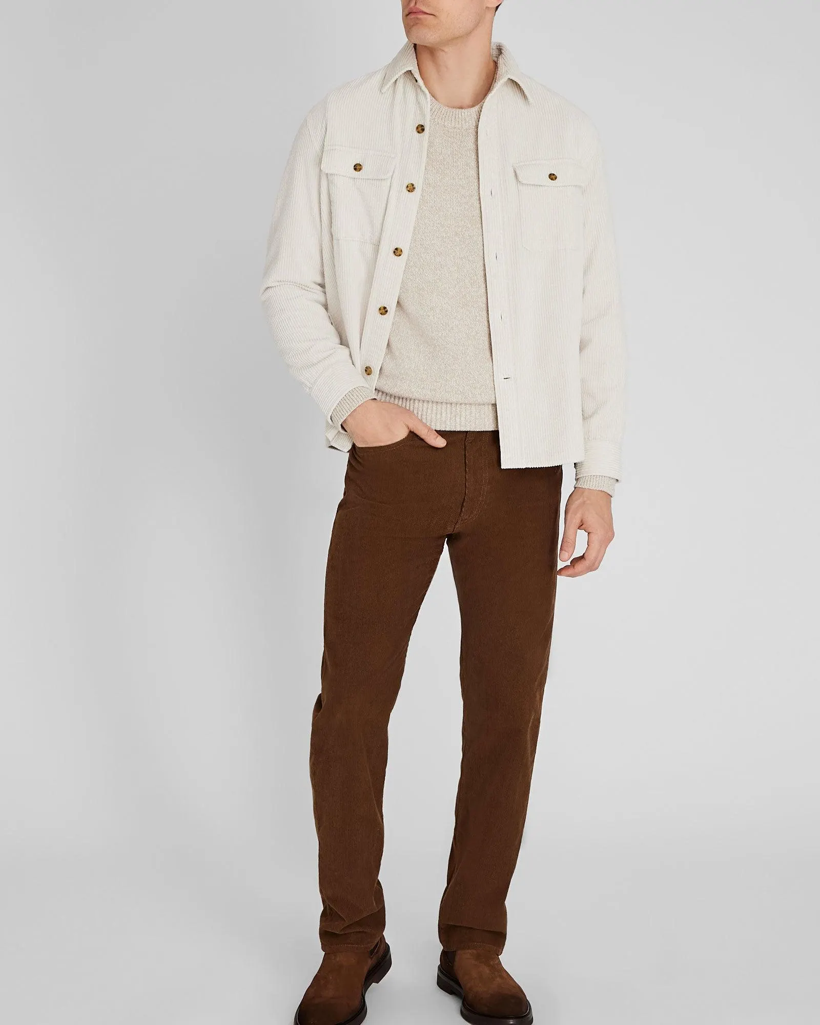 Corduroy 5-Pocket Straight Pant
