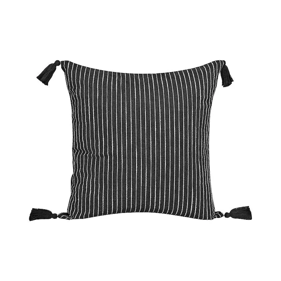 allen + roth 20-in x 20-in Black Square Indoor Decorative Pillow
