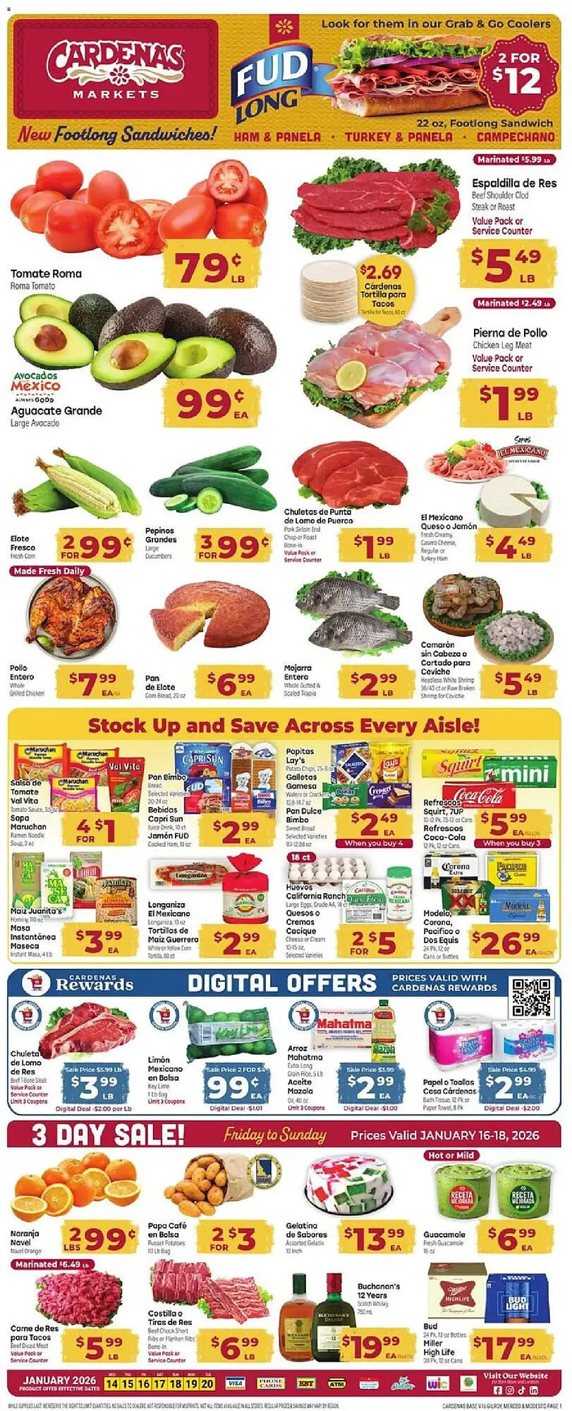 Weekly ad Cardenas weekly ad from January 16 to January 18 2026 - Page 1