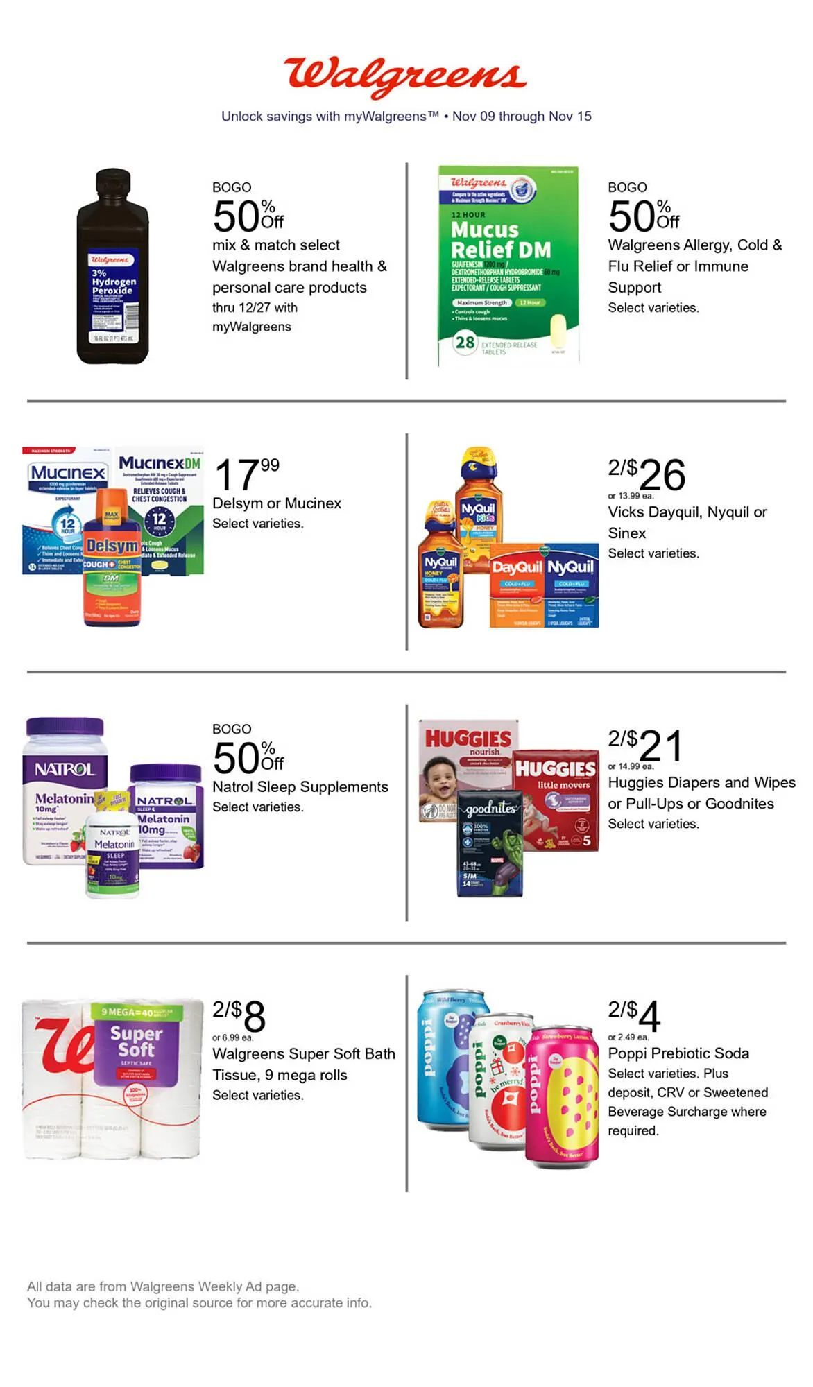 Weekly ad Walgreens weekly ad from November 9 to November 15 2025 - Page 1